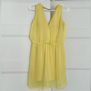 Zara Yellow Open Back Dress 💛